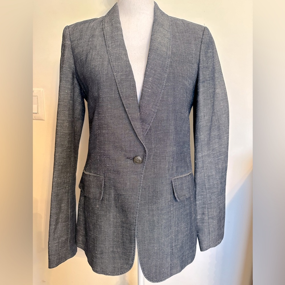 Rag & Bone Denim Blazer Cotton Blend Fits Like US 6/8